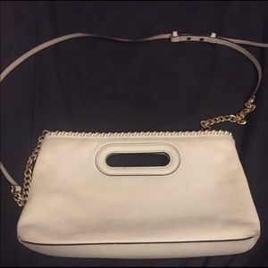 Michael Kors White Leather Handbag